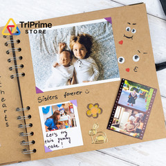 Bstorify Scrapbook Album 60 Pages (8 x 8 Inch) Brown Thick 8 X 8 Inch,