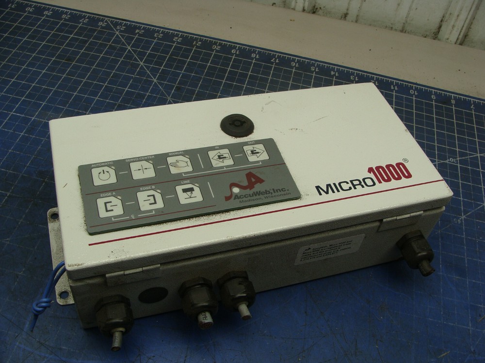 ACCUWEB MICRO1000 WEB GUIDE CONTROL CTL 1000-02 INPUT: 115VAC OUTPUT: 30VDC 4A