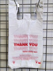 THANK YOU T-Shirt Bags 11.5″ x 6″ x 21″ White Plastic Shopping bags 50 – 1000
