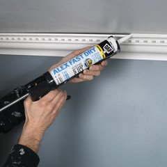 (4 Pack) Alex plus 10.1 Oz Clear All Purpose Acrylic Latex Caulk plus Silicone