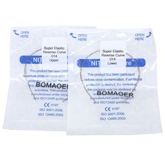 50×Dental Orthodontic Super Niti Elastic Round Arch Wire Reverse Curve 014 Upper