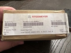 Box of 1000 Titgemeyer Starlock S6665-02S Push-On SS Cap Fasteners