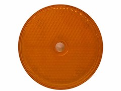 2x Amber Red Class A 2″ Round Reflector Center Mounting Hole Trailers Mail Box