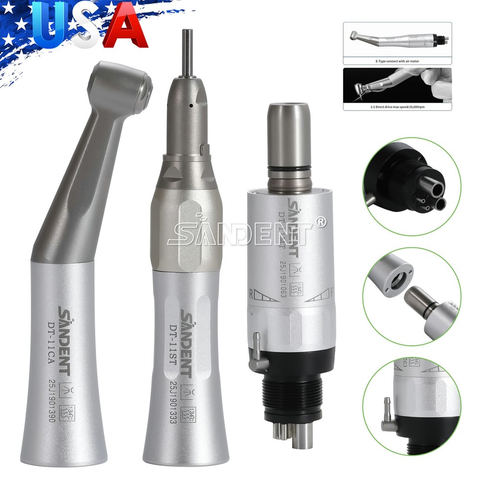 Low Speed Straight/Air Motor/Contra Angle Handpiece FXstyle 2Holes/4Holes Dental