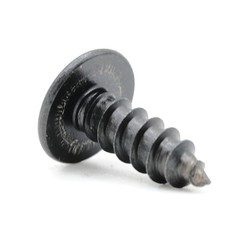 Stainless Screws for Chevrolet Corvette License Plates (Set of 4, Black)