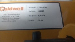 Caldwell FDD-10-55 55 Gal Drum Cap 500 Lb Max Load Cap Steel Drum Lifter