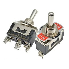 Metal Toggle Switch 3-Pin/Position Automotive Car DC 12V AC 125V/10A ON-OFF-ON