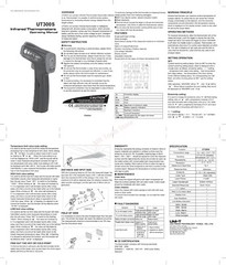 Infrared IR Digital Thermometer Non-contact Temperature Gun 400°C Toplia TM300S