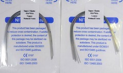 100Pcs Dental Orthodontic Niti Arch Wire Rectangular Round Natural Bracket Brace