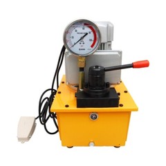 110V 60Hz Electric Double Acting Hydraulic Pump Manual Valve with Pedal 750W