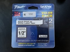 Brother Laminated Label Tape 1/2″ TZe-2312PK NEW