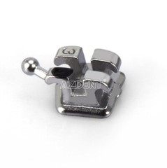 Dental Orthodontic Monoblock Metal Brackets Braces Mini Roth 022 3-4-5 Hook