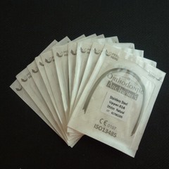 100 Wires Dental Orthodontic Arch Wires Stainless Steel Natural Round 012-018