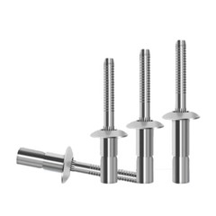 Structural Pop Rivets Dome Head Steel Monobolt Breakstem Fasteners 4.8mm 6.4mm