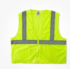 Ergodyne GloWear 8205Z High Visibility Sleeveless Safety Vest Size LIME 4XL 5XL