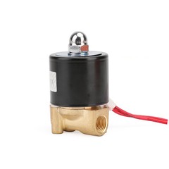 1/4″ AC 220V Brass Normally Closed Electric Solenoid Valve BSP Gas Water Air N/C