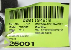 SUBARU FORESTER 629 Combination Steering Wheel Bluetooth Control Switch OEM 8315