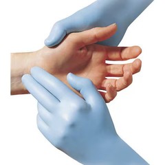 Showa 9905Pfxl 9905Pf, Disposable Gloves, 6 Mil Palm, Nitrile, 11 In L,