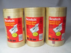 3M 893 PREMIUM GRADE FILAMENT TAPE 3/4″ X 60 Y LOT 3×12 ROLLS PACKAGES OLD STOCK