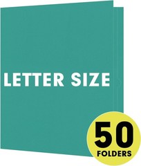 Two Pocket Folders, 50 Pack 2 Pocket Folders Fit Letter Size Paper, Paper