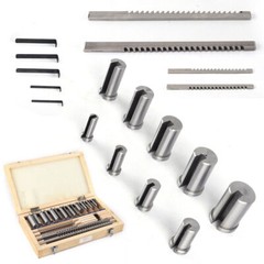 18 * HSS Keyway Broach Set Inch Size Broaches Bushings Shim CNC Metalworking Set