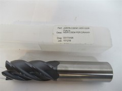 33173105 , 1″ Solid Carbide .020″ Corner Radius Square End Mill