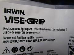 Irwin Spring for 10In Vise Grip Locking Plier QTY 5