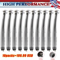 SELF-POWER E-Type Dental High Speed LED Handpiece Standard Head Push 2/4Hole CE