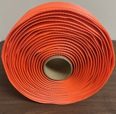 1 1/4” x 600′ x 3300# Orange Polyester Cord Woven Strapping
