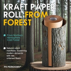 PerkHomy 36″ x 2,400″ 200′ Brown Kraft Paper Roll for Craft Bulletin Board Pa…