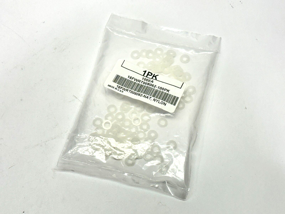 Essentra 16FWRT008062 Retaining Washer For #8 Screw Natural Nylon PKG OF 100