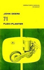 John Deere 71 Flexi Vegetable Planter Operators Manual