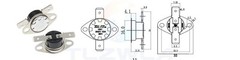 1 pc KSD301 Thermostat 40°C/135°F 10A Normally Open N.O Temperature Switch
