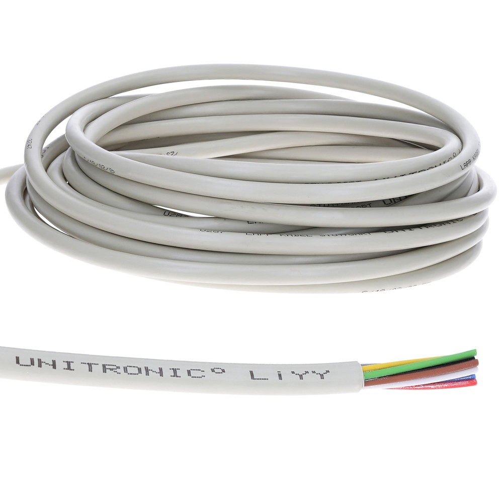10 Meter Lapp Kabel 0028702 UNITRONIC LiYY 2x 1mm² Grau Litze Leitung Kupfer PVC