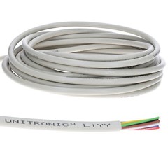 10 Meter Lapp Kabel 0028702 UNITRONIC LiYY 2x 1mm² Grau Litze Leitung Kupfer PVC