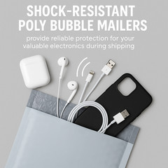 10.5×15 Poly Bubble Mailers Padded Envelopes Shipping Mailing Bags Self-Seal #5