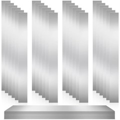 Blulu 24 Pcs 304 Stainless Steel Strips Metal Shim Stock Assortment 1 Width x 12