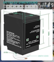 Replace for Siemens QSPD2A035B 35 KAmp BoltShield Indoor Surge Protective Device
