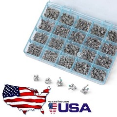 50set Dental Orthodontic MIM Monoblock Bracket Braces Mini MBT 018 022 Hooks 345