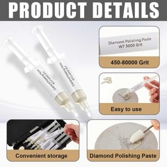 Swiffen 47 Pcs Diamond Polishing Compound Kit, 36 Grinding as picture shown