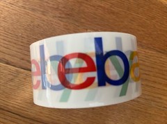 3 rolls of eBay Branded Packaging Shipping Tape (LOT) Color Logo 75Yds x2 In .