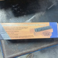 Young Bros Stamp Works 05361 Steel Stamps Set, 2-1/2” , Steel, 3/16”