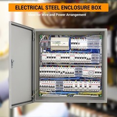 16″x16″x8″ Outdoor Waterproof Electrical Box,IP66, Lockable, Rust-Resistant