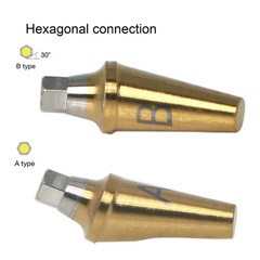 Hiossen ET Dental TI Cement-retained restoration 17° Angulated Abutment M/R Hex