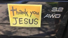 Thank You Jesus Magnets size: 6 x 4.5