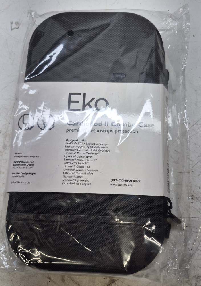 Pod Technical Cardiopod II Stethoscope Case for Littmann Cardiology EKO Black
