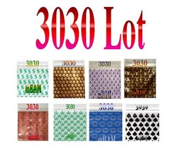 100 PACK 3030 Apple Zip Baggies 3.0X3.0″ POLYBAGS SKULLS SPADES HEAVY D DOLLAR+