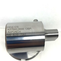 UNIPUNCH #2416-CS-24-25C-S 488X1.050 OBR PUNCH AND DIE & 4375X1.000 OBR