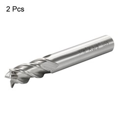 2Pcs 4 Flutes Straight Shank End Mill Cutter CNC Bits 3/8″ x 3/8″