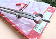 New! STARRETT No. 83B-12 Spring-Type Dividers W/Flat Legs; 12.0” Size & Capacity